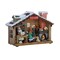 Icy Giftware Set of 2 White and Brown Toy Studio Led Light Decorative Christmas Ornament 7.75"